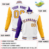 Custom Curved Raglan Sleeves Varsity Letterman Jacket For Baseball Coat