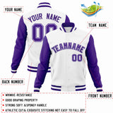 Custom Curved Raglan Sleeves Varsity Letterman Jacket For Baseball Coat