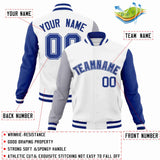 Custom Curved Raglan Sleeves Varsity Letterman Jacket For Baseball Coat