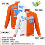 Custom Hook Letterman Two Tone Split Fashion Jacket For Baseball Coat