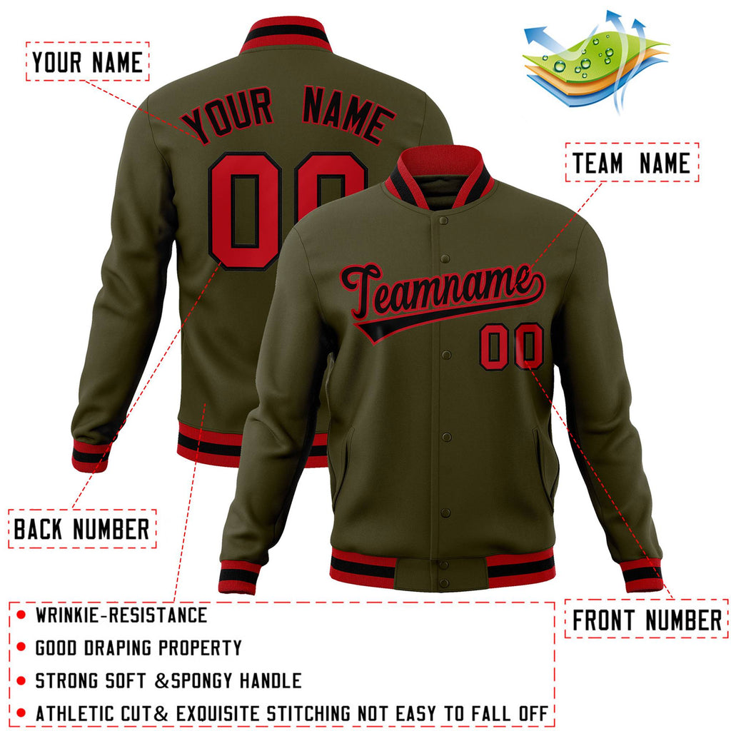 Custom Classic Style Jacket Casual Baseball Personalized Adult/Kids Coats
