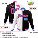 Custom Heat Letterman Two Tone Split Fashion Jacket For Baseball Coat