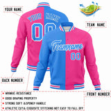 Custom Heat Letterman Two Tone Split Fashion Jacket For Baseball Coat