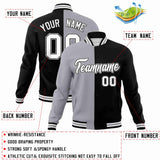 Custom Heat Letterman Two Tone Split Fashion Jacket For Baseball Coat