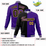 Custom Heat Letterman Two Tone Split Fashion Jacket For Baseball Coat