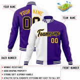 Custom Heat Letterman Two Tone Split Fashion Jacket For Baseball Coat