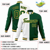 Custom Heat Letterman Two Tone Split Fashion Jacket For Baseball Coat
