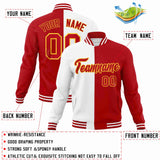 Custom Heat Letterman Two Tone Split Fashion Jacket For Baseball Coat