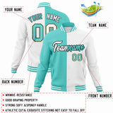 Custom Heat Letterman Two Tone Split Fashion Jacket For Baseball Coat