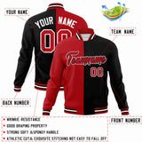 Custom Heat Letterman Two Tone Split Fashion Jacket For Baseball Coat