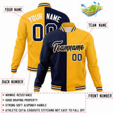 Custom Heat Letterman Two Tone Split Fashion Jacket For Baseball Coat