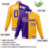 Custom Heat Letterman Two Tone Split Fashion Jacket For Baseball Coat