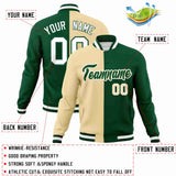 Custom Heat Letterman Two Tone Split Fashion Jacket For Baseball Coat
