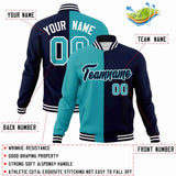 Custom Heat Letterman Two Tone Split Fashion Jacket For Baseball Coat