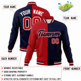 Custom Heat Letterman Two Tone Split Fashion Jacket For Baseball Coat