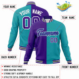 Custom Heat Letterman Two Tone Split Fashion Jacket For Baseball Coat