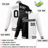 Custom Heat Letterman Two Tone Split Fashion Jacket For Baseball Coat