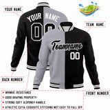 Custom Heat Letterman Two Tone Split Fashion Jacket For Baseball Coat