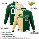 Custom Heat Letterman Two Tone Split Fashion Jacket For Baseball Coat