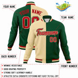 Custom Heat Letterman Two Tone Split Fashion Jacket For Baseball Coat