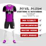 Custom Soccer Jersey Sets Training Triangle Collar Tracksuit Uniform