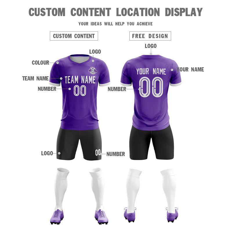 Custom Soccer Jersey Sets Casual Sportswear Soft Stretch Adult Children