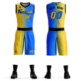 Custom Gradient Fashion Basketball Jersey Sets For Sport