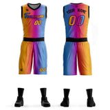 Custom Gradient Fashion Basketball Jersey Sets For Sport