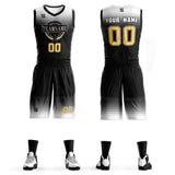 Custom Gradient Fashion Basketball Jersey Sets For Sport