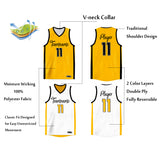 Custom Double Side Basketball Jersey Tops Quick-Drying Shirt