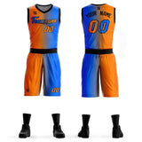 Custom Gradient Fashion Basketball Jersey Sets For Sport