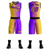 Custom Gradient Fashion Basketball Jersey Sets For Sport