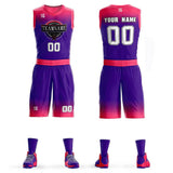 Custom Gradient Fashion Basketball Jersey Sets For Sport