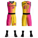 Custom Gradient Fashion Basketball Jersey Sets For Sport