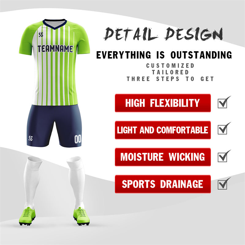 Custom Soccer Jersey Sets Team Training Breathable Soft Uniform