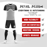 Custom Soccer Jersey Sets Outdoor Running Sports Fitness