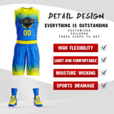 Custom Gradient Fashion Basketball Jersey Sets For Sport