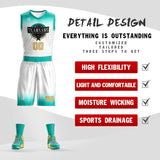 Custom Gradient Fashion Basketball Jersey Sets For Sport