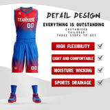 Custom Gradient Fashion Basketball Jersey Sets For Sport