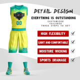 Custom Gradient Fashion Basketball Jersey Sets For Sport