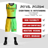 Custom Gradient Fashion Basketball Jersey Sets For Sport