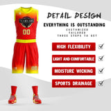Custom Gradient Fashion Basketball Jersey Sets For Sport