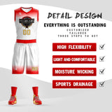 Custom Gradient Fashion Basketball Jersey Sets For Sport