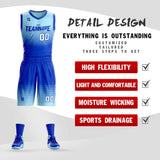 Custom Gradient Fashion Basketball Jersey Sets For Sport