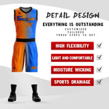 Custom Gradient Fashion Basketball Jersey Sets For Sport