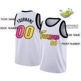 Custom Gradient Fashion Basketball Jersey Tops Breathable Training Basketball Gradient Shirts