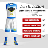 Custom Gradient Fashion Basketball Jersey Sets For Sport