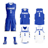 Custom Double Side Basketball Jersey Sets Sports Uniform for Men/Boys
