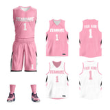 Custom Double Side Basketball Jersey Sets Sports Uniform for Men/Boys