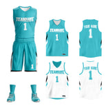Custom Double Side Basketball Jersey Sets Sports Uniform for Men/Boys